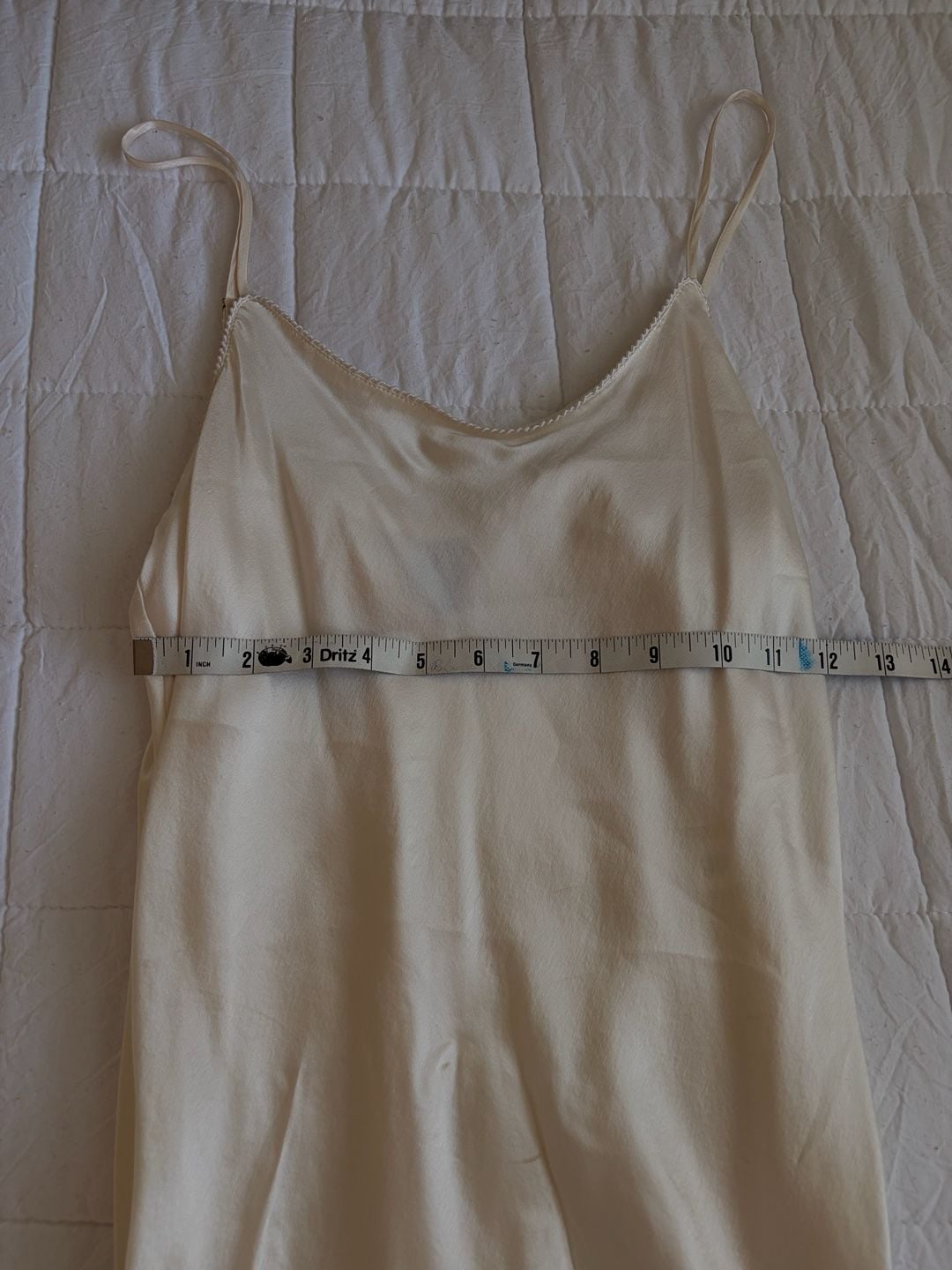 Saks Fifth Avenue Silk Cami Size M Ivory Slip Tank Top 8