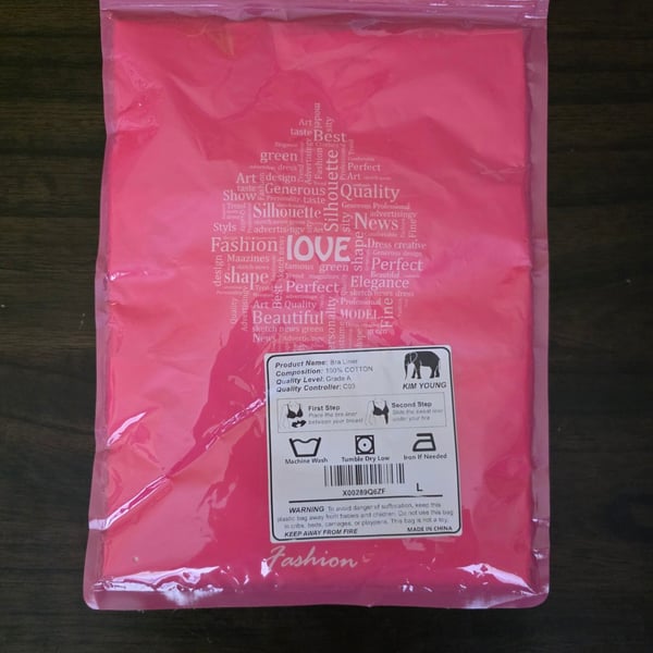 Brand New Kim Young Bra Liner Size Large White Cotton Sweat Protector