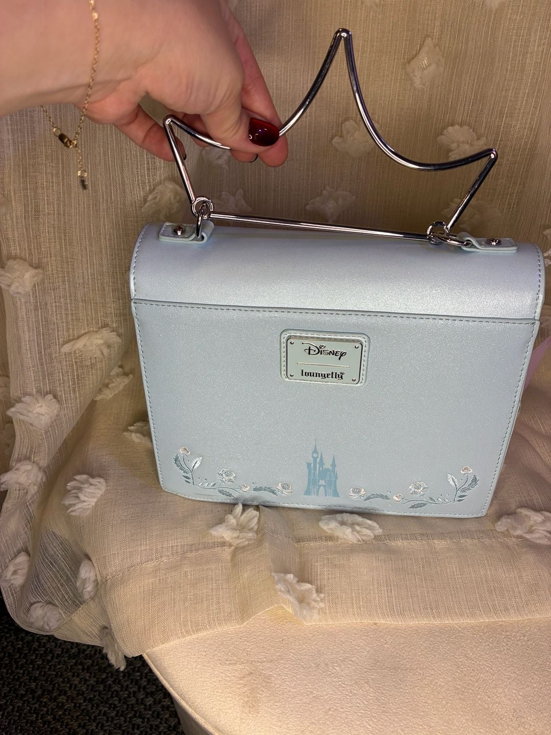 Loungefly Disney Cinderella Crown Handle Crossbody Bag 4