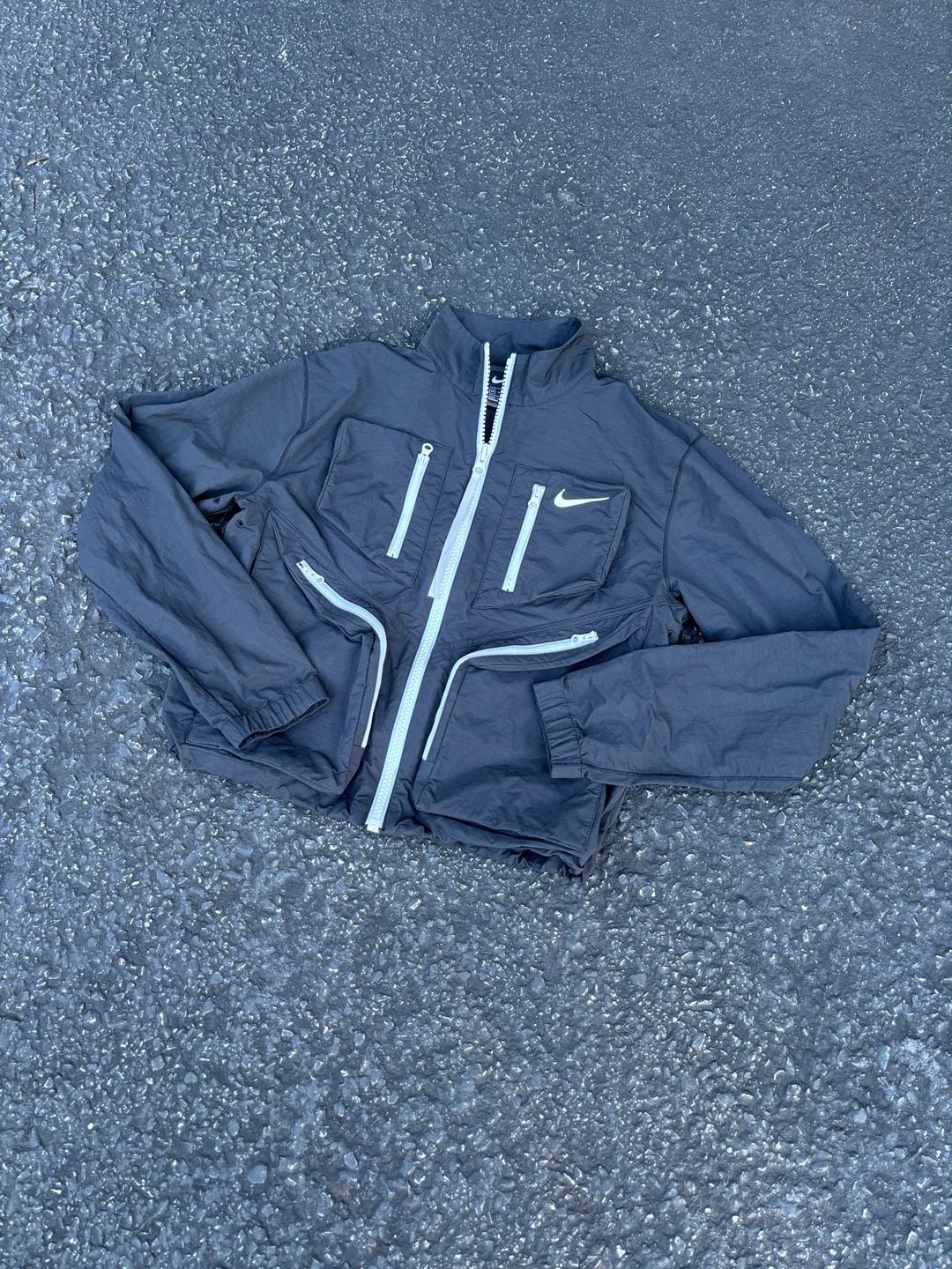 Nike Tech Pack Utility Jacket Size XS Black Windbreaker CU6036-010 2