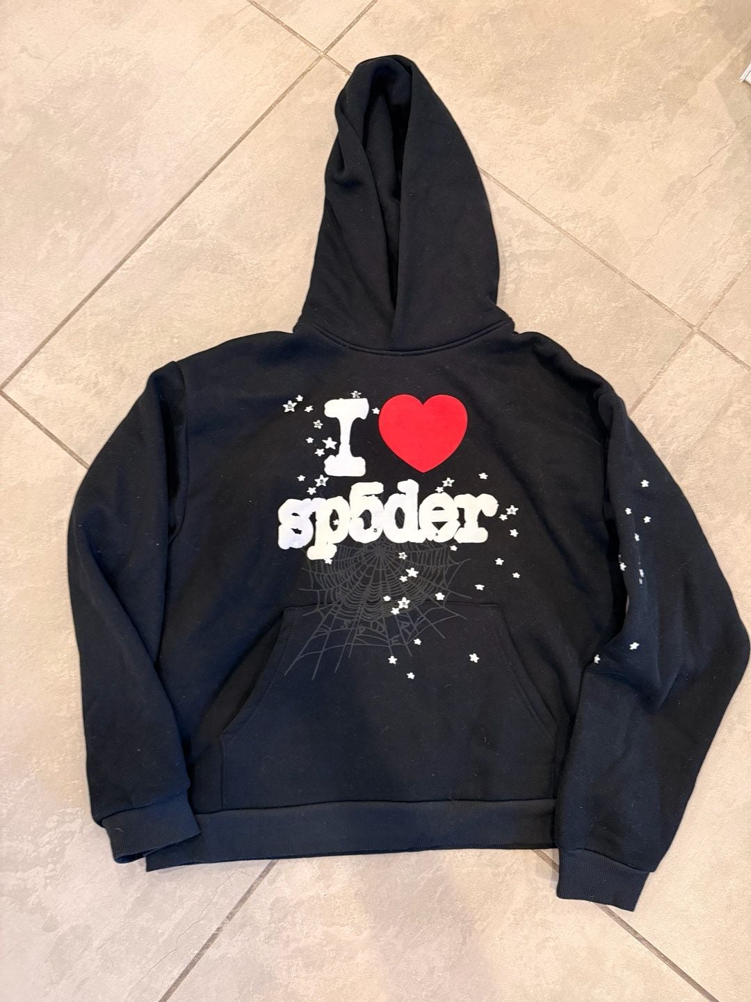 Sp5der I Love Sp5der Souvenir Hoodie Black 2