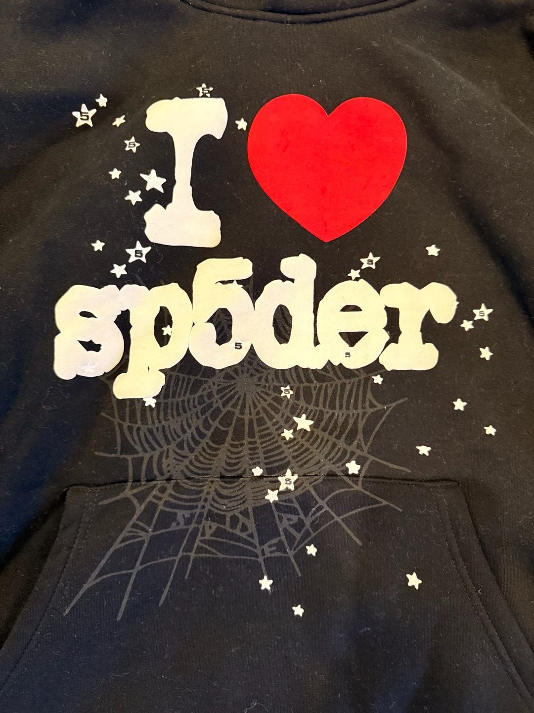 Sp5der I Love Sp5der Souvenir Hoodie Black 3