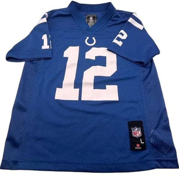 NFL Team Apparel Indianapolis Colts Andrew Luck #12 Youth Football Jersey Size Large 10/12