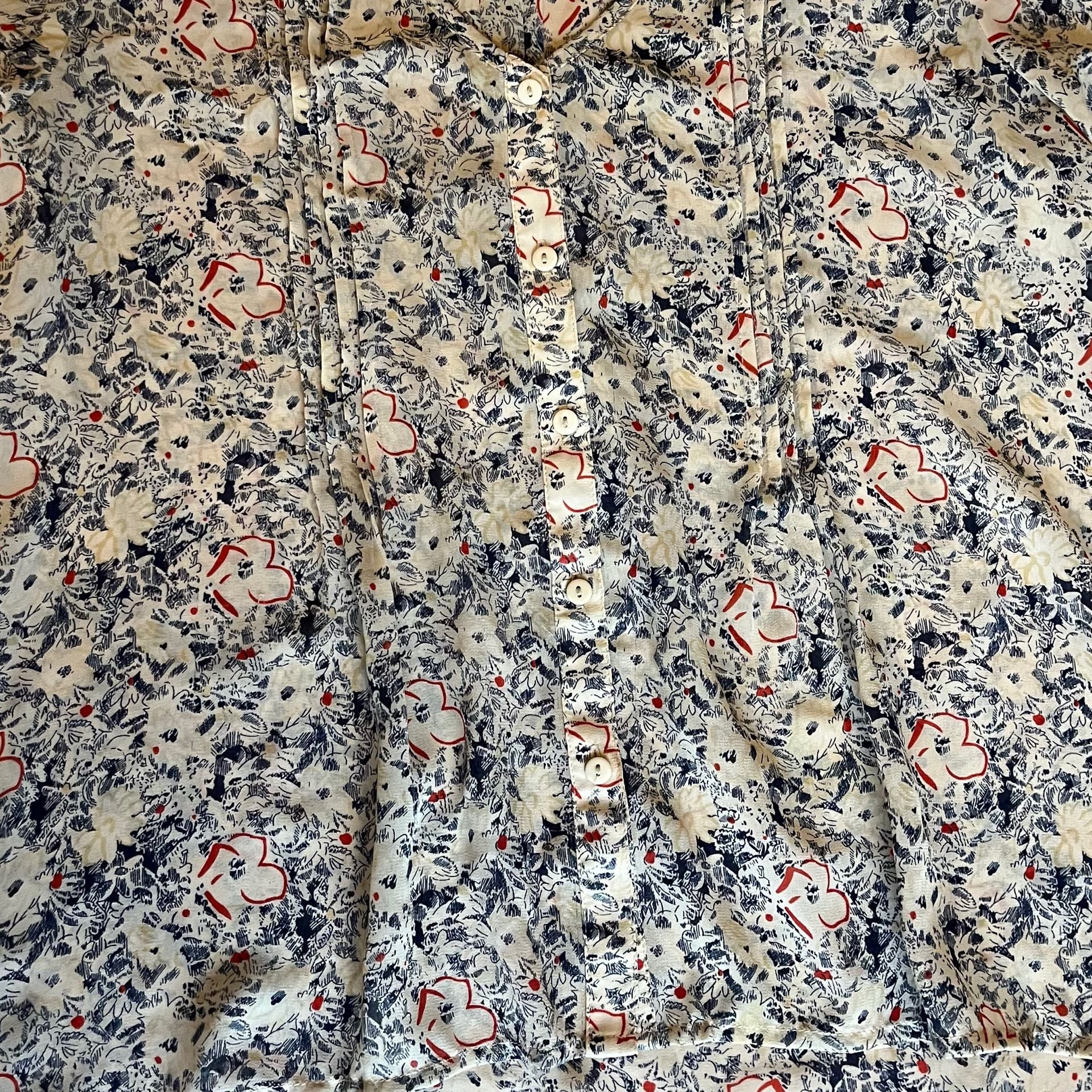 Pins And Needles Blouse Size S Floral Button-Up Long Sleeve Top 4