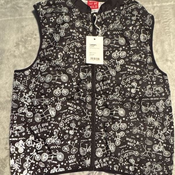 Woom Flare Reflective Vest Size 150/160 Black cycling biking