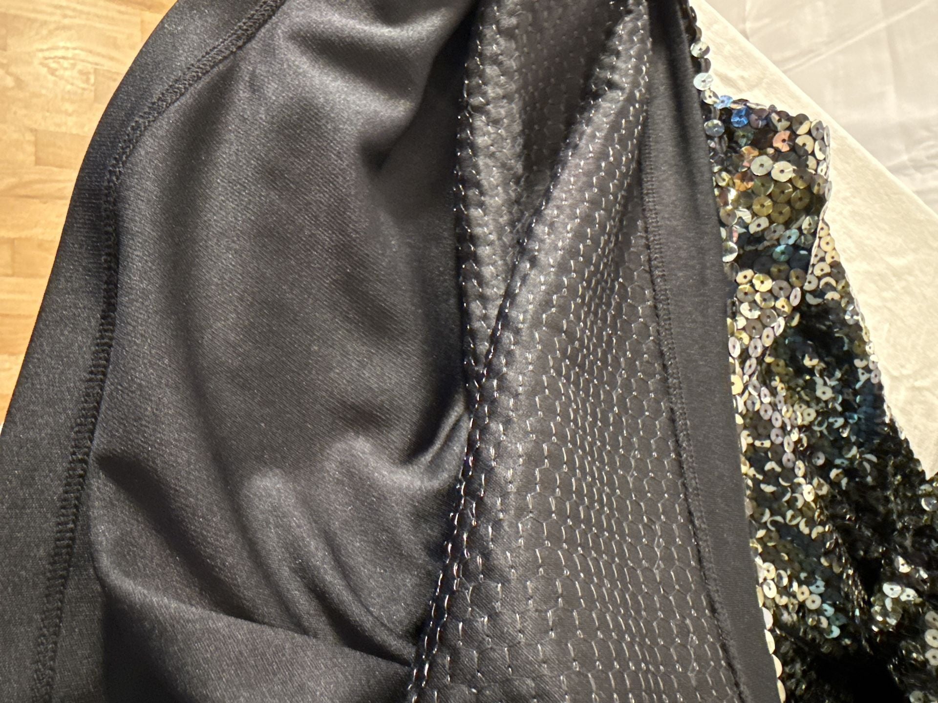 Express Sequin Dress Size 3/4 Black Halter Cocktail Mini 7