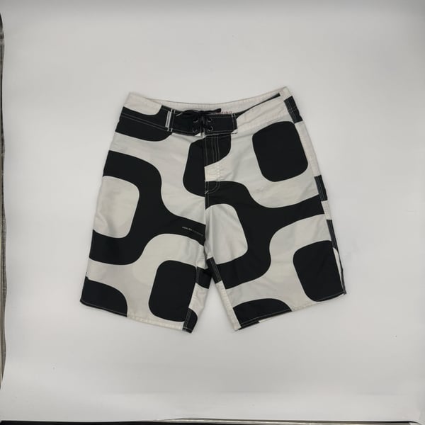 Osklen Surfing Calçadão Boardshorts Black White
