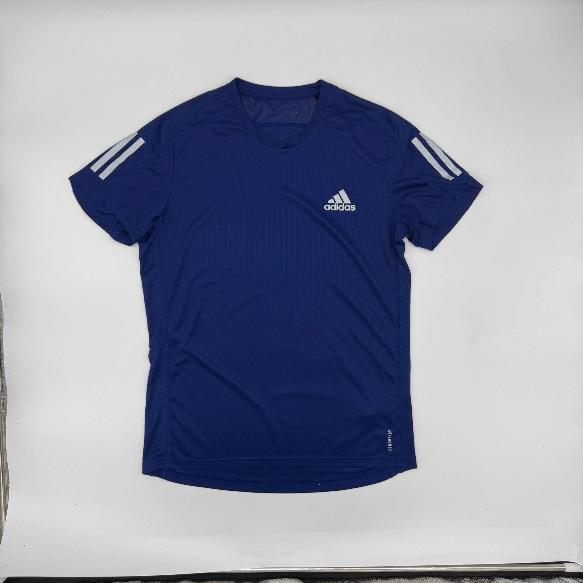 Adidas Own The Run Running T-Shirt Size S Blue Primegreen 2