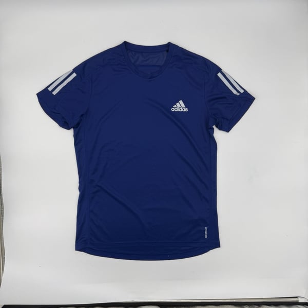 Adidas Own The Run Running T-Shirt Size S Blue Primegreen