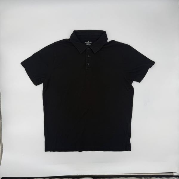 Daniel Hechter Polo Shirt Size M Black Pima Cotton