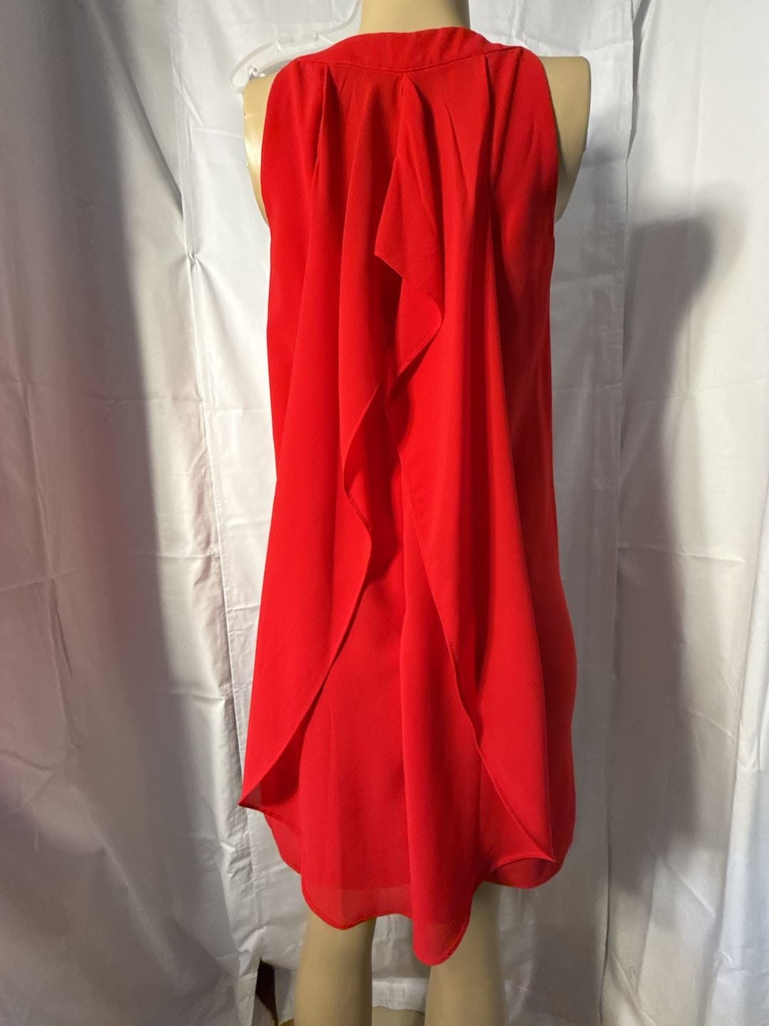 BCX Dress Shift Dress Size XS Red Halter Jeweled Neckline 5