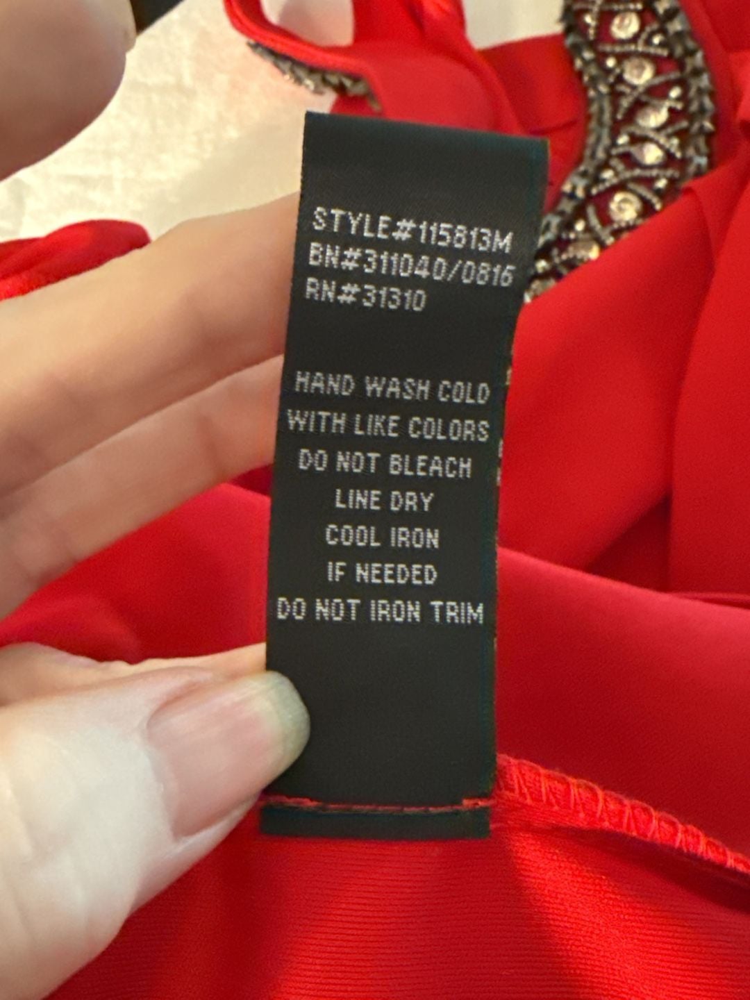 BCX Dress Shift Dress Size XS Red Halter Jeweled Neckline 9