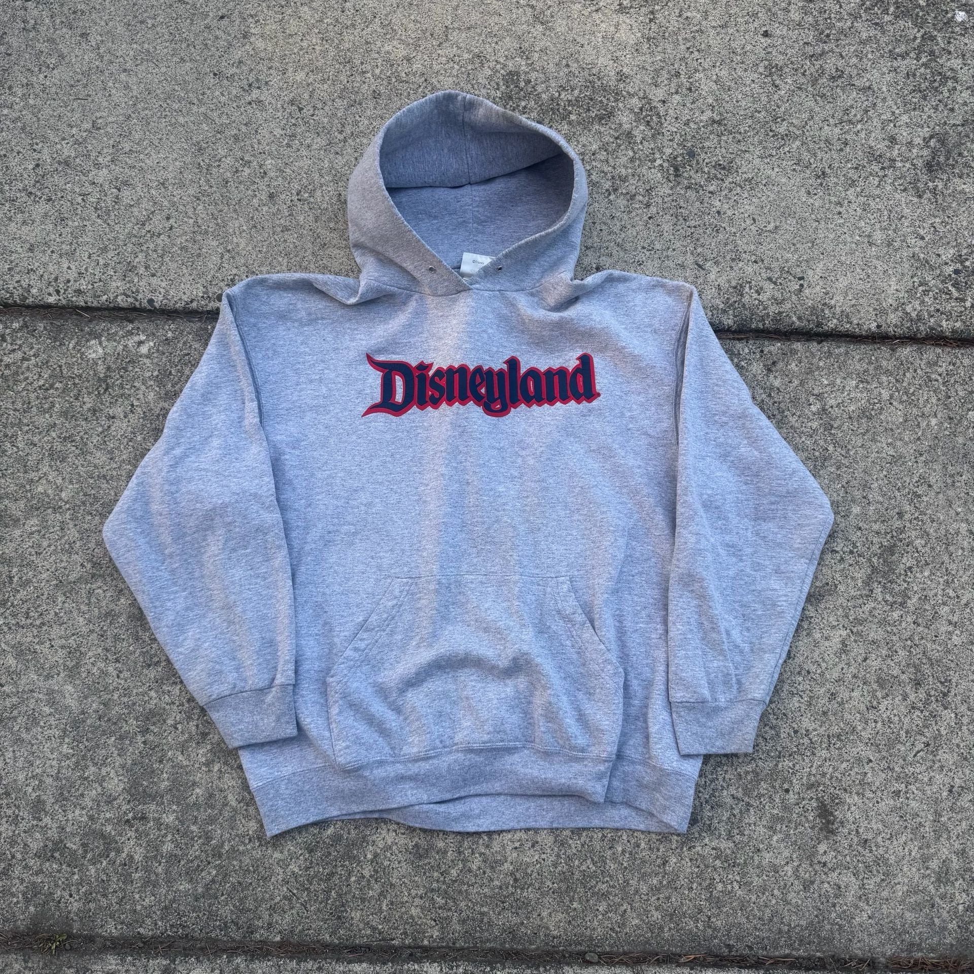 Disney Disneyland Resort Hoodie Size XL Gray Red Blue Graphic 3