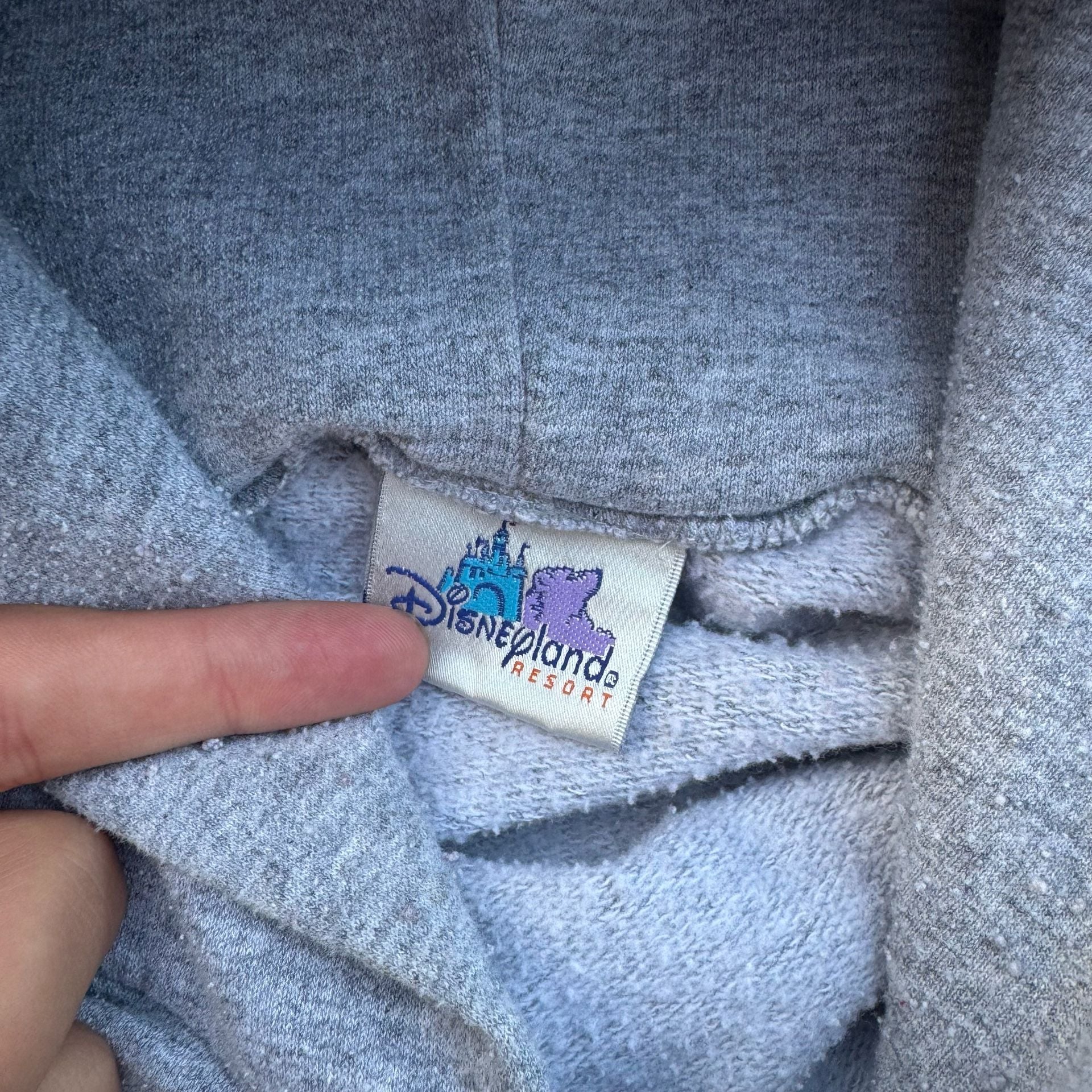 Disney Disneyland Resort Hoodie Size XL Gray Red Blue Graphic 6