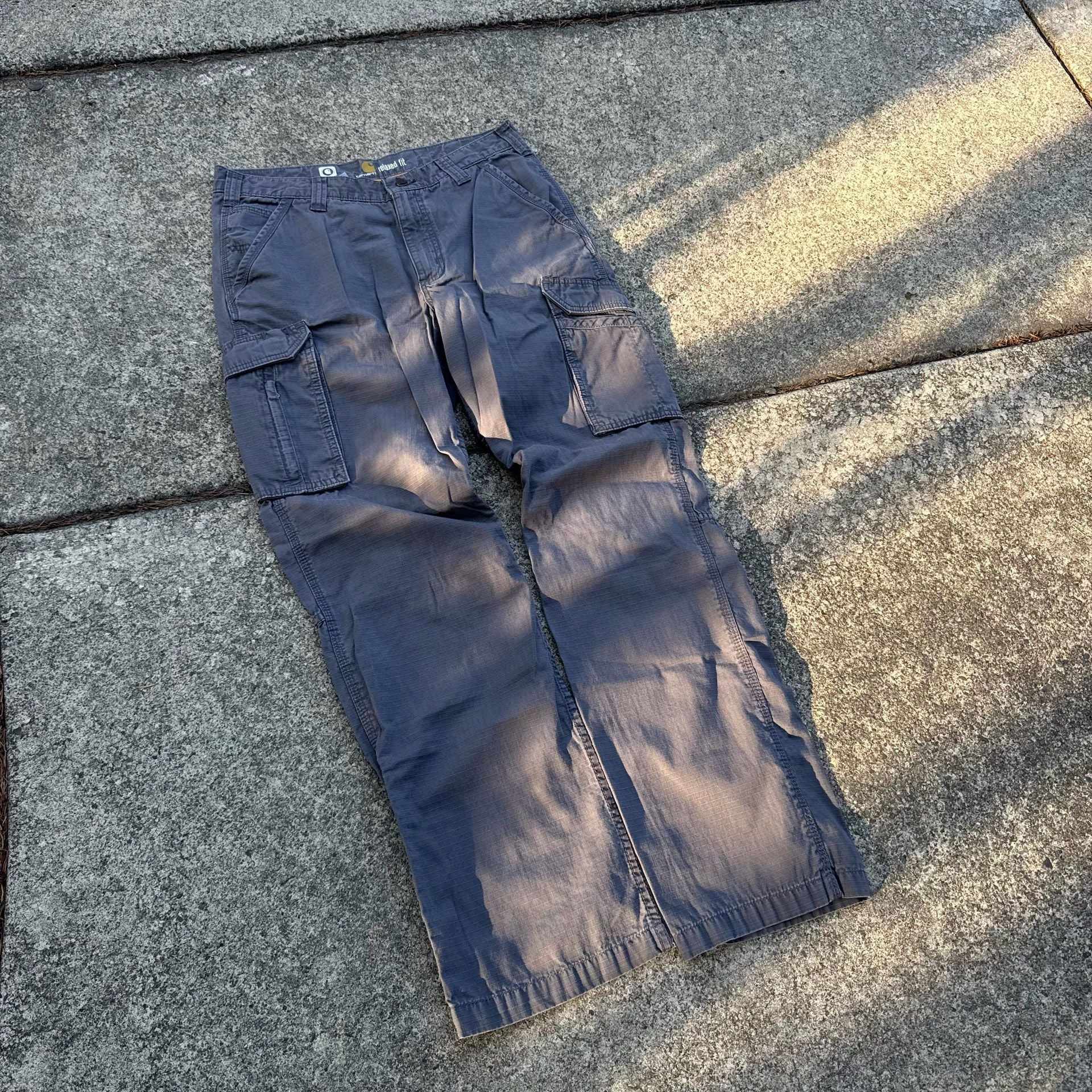 Carhartt Relaxed Fit Cargo Pants Blue 2