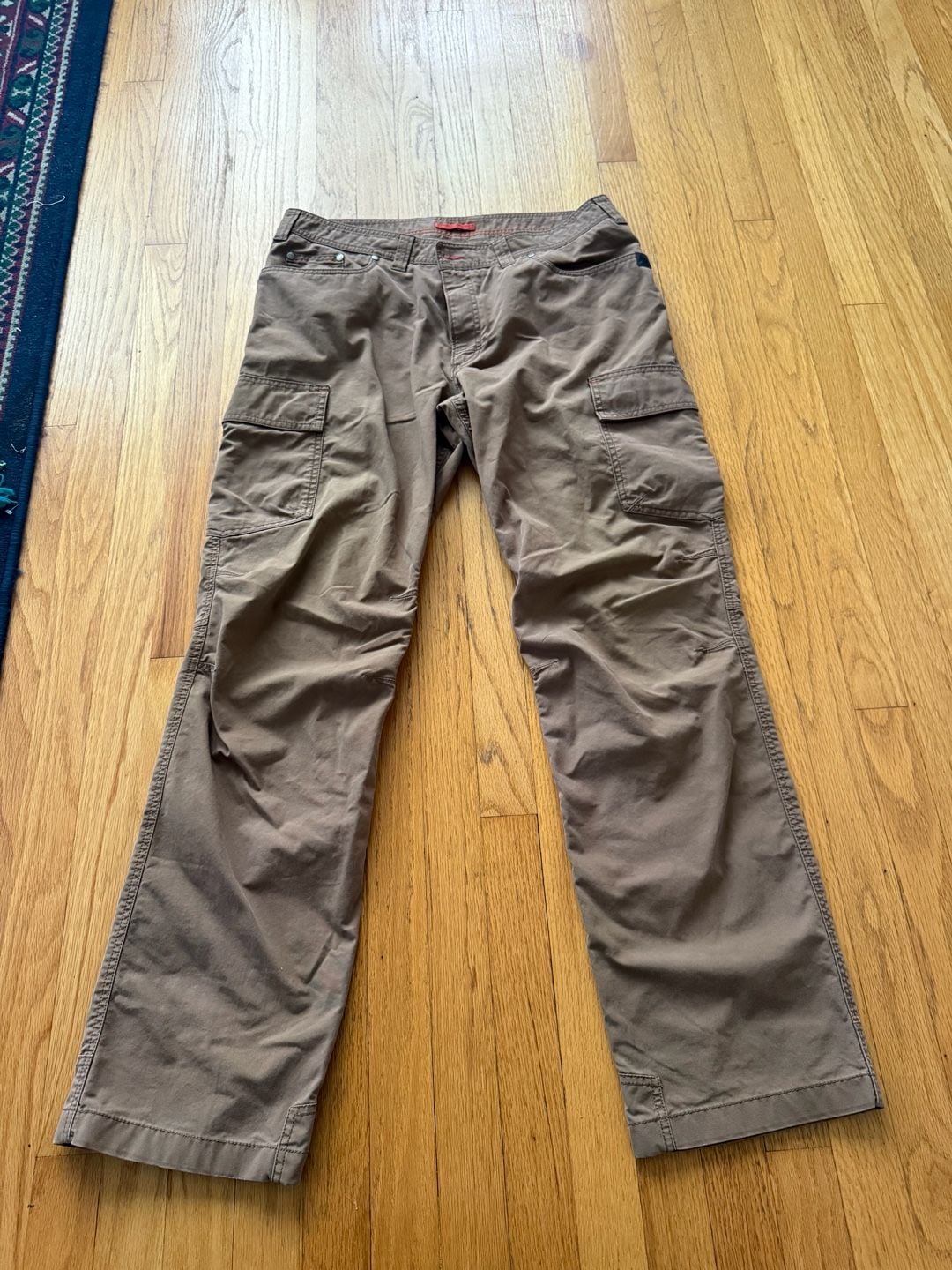 L.L. Bean Cargo Pants Size 38x34 Brown Cotton Nylon Hiking 2