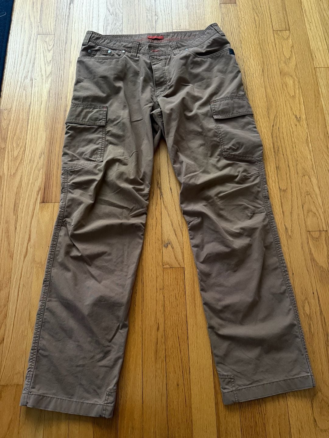 L.L. Bean Cargo Pants Size 38x34 Brown Cotton Nylon Hiking 3