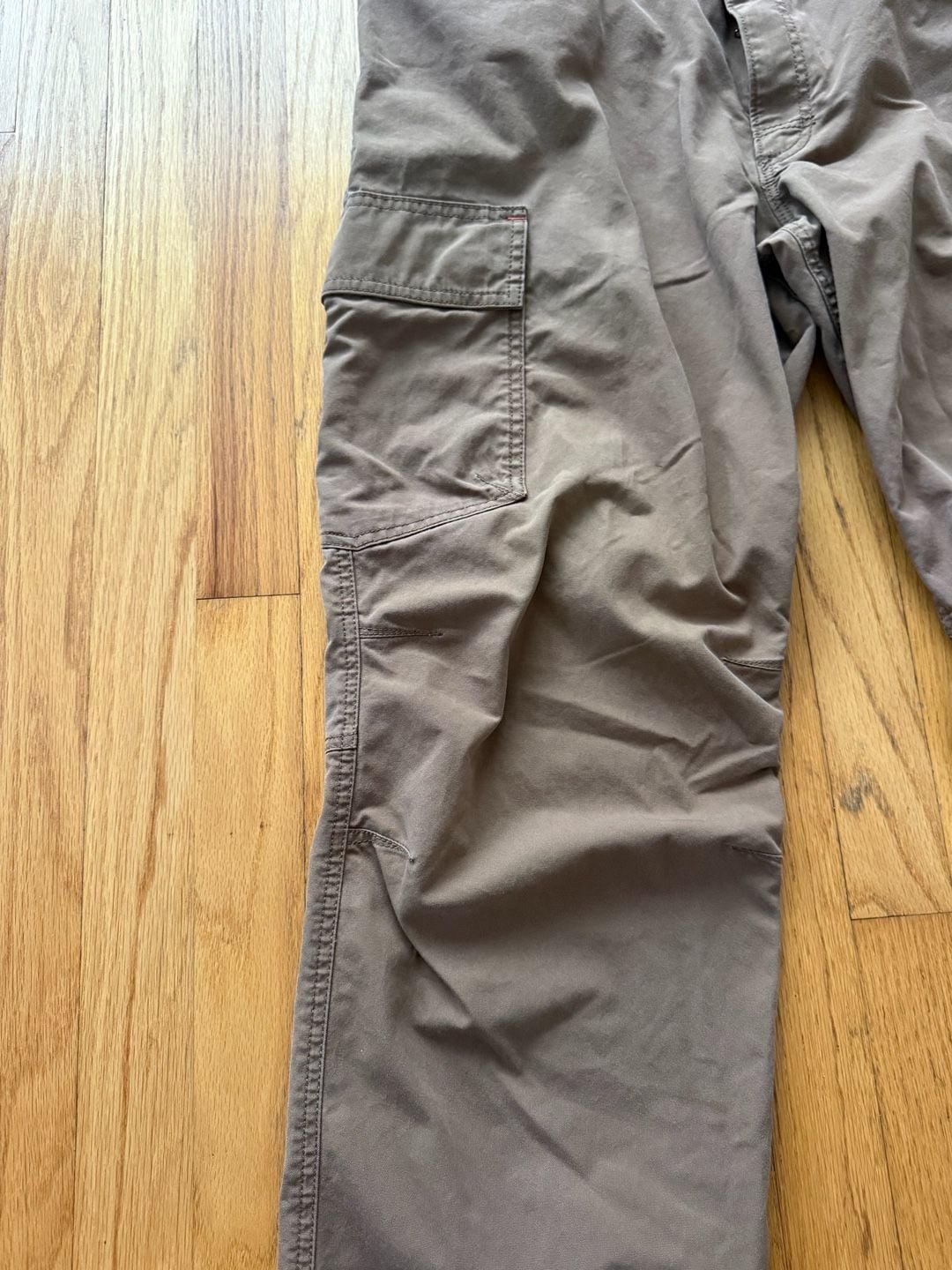 L.L. Bean Cargo Pants Size 38x34 Brown Cotton Nylon Hiking 4