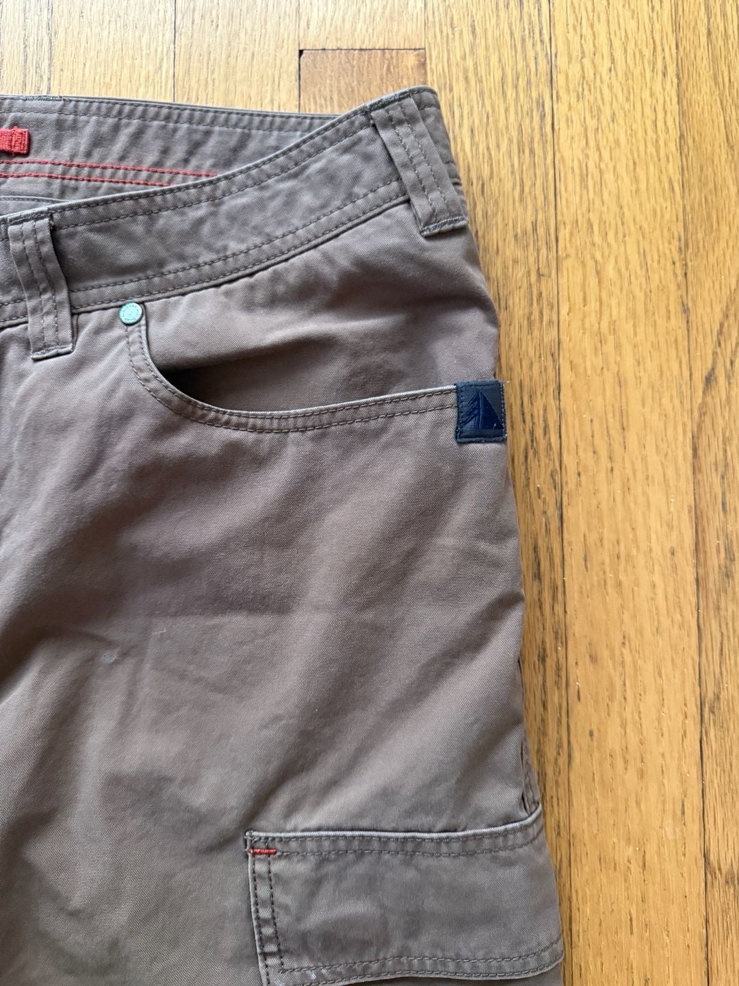 L.L. Bean Cargo Pants Size 38x34 Brown Cotton Nylon Hiking 6