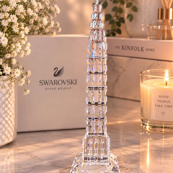 Swarovski Crystal Empire State Building Figurine Clear