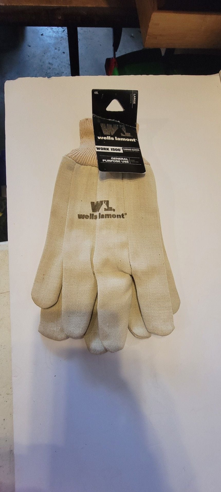 Wells Lamont Work 1500 Canvas Gloves Large General Purpose 2
