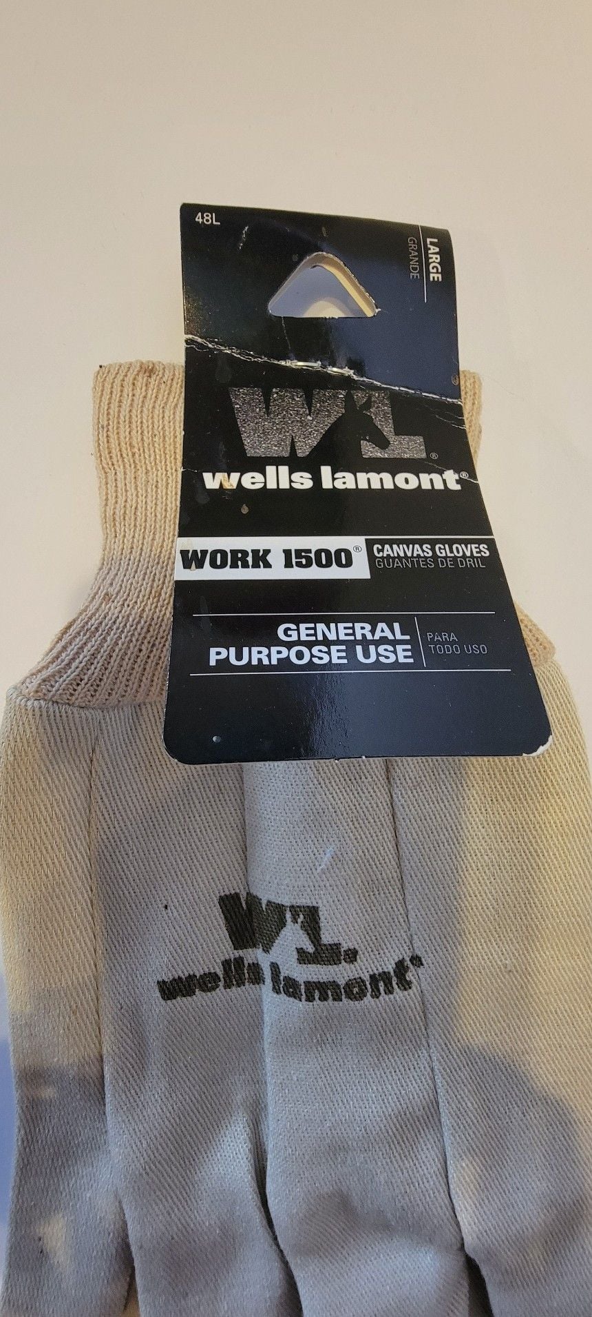 Wells Lamont Work 1500 Canvas Gloves Large General Purpose 5