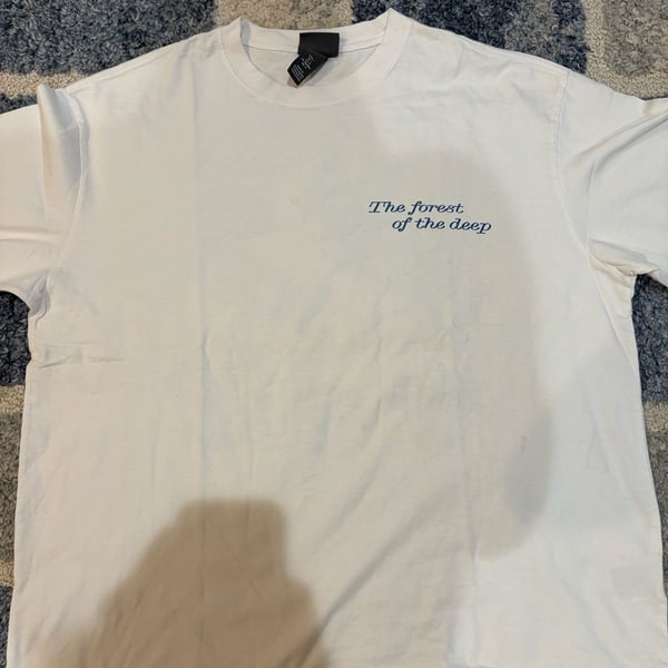 Men's White/Peak Season Loose Fit Printed T-shirt