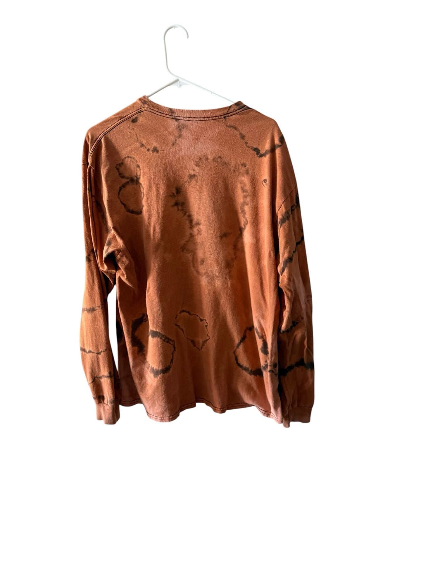 Nintendo 64 N64 Logo Long Sleeve T-Shirt Size XL Brown Bleach Dye 9