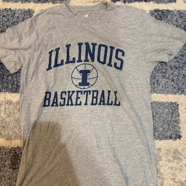 Men's Heathered Gray Illinois Fighting Illini In Bounds T-Shirt,
