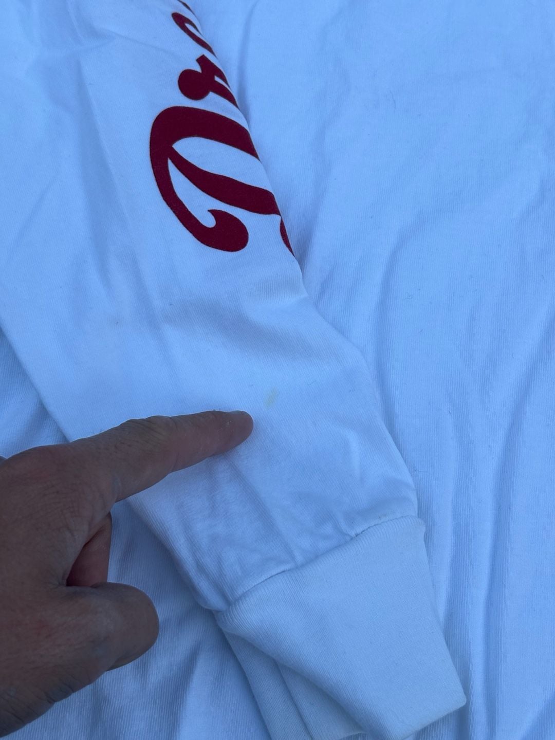 Dreamville Long Sleeve T-Shirt Size S White Red Graphic Logo 6