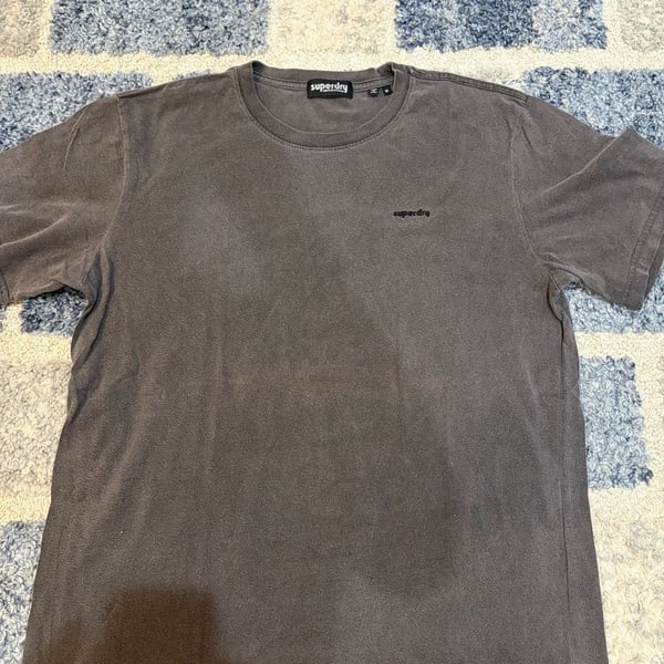 Superdry Vintage Washed T-Shirt Size M Black