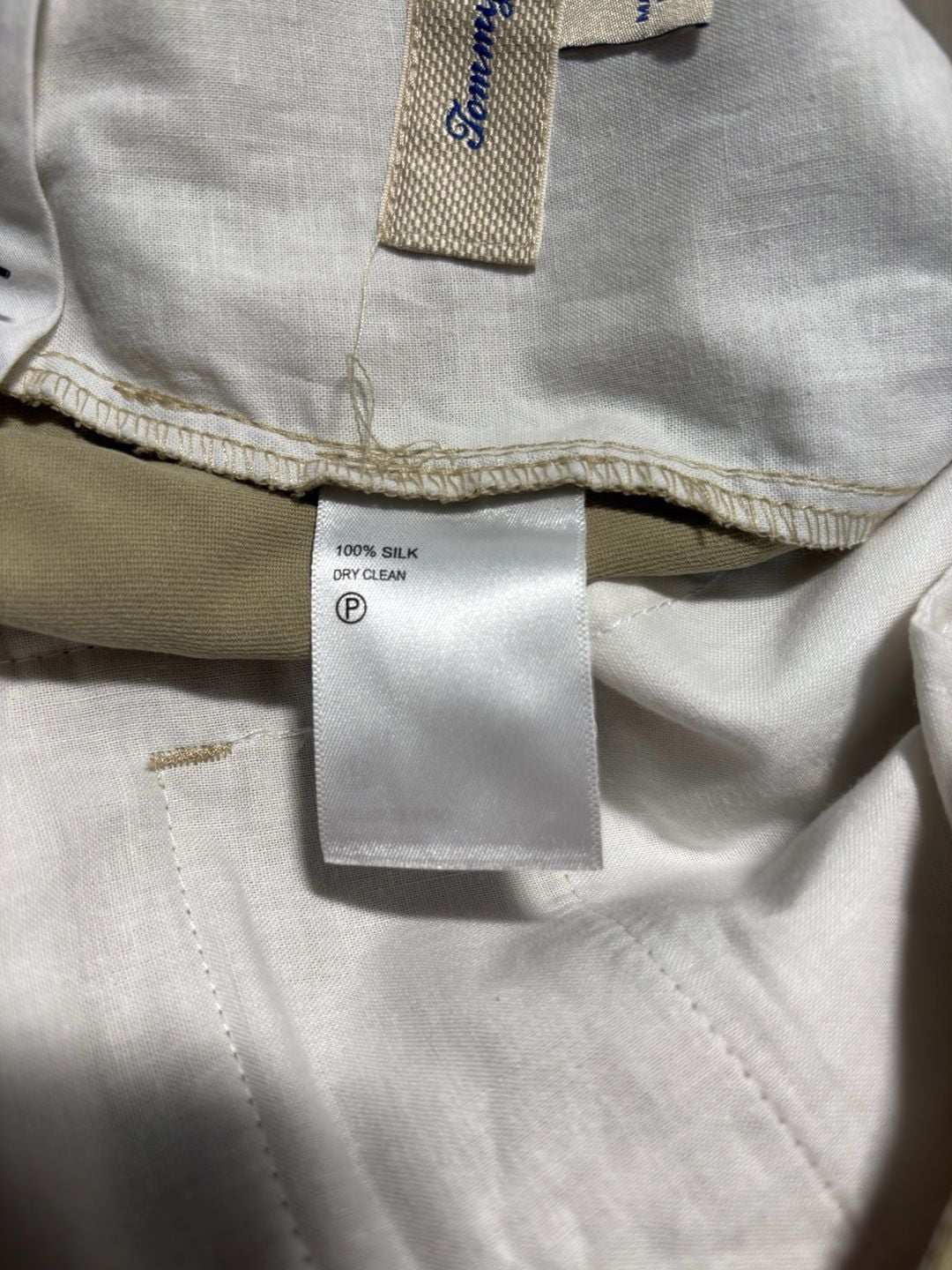 Tommy Bahama Tortola Flat Front Short Size 44 Khaki Silk 4