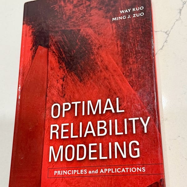 Optimal Reliability Modeling Principles Applications Way Kuo Ming J Zuo 
