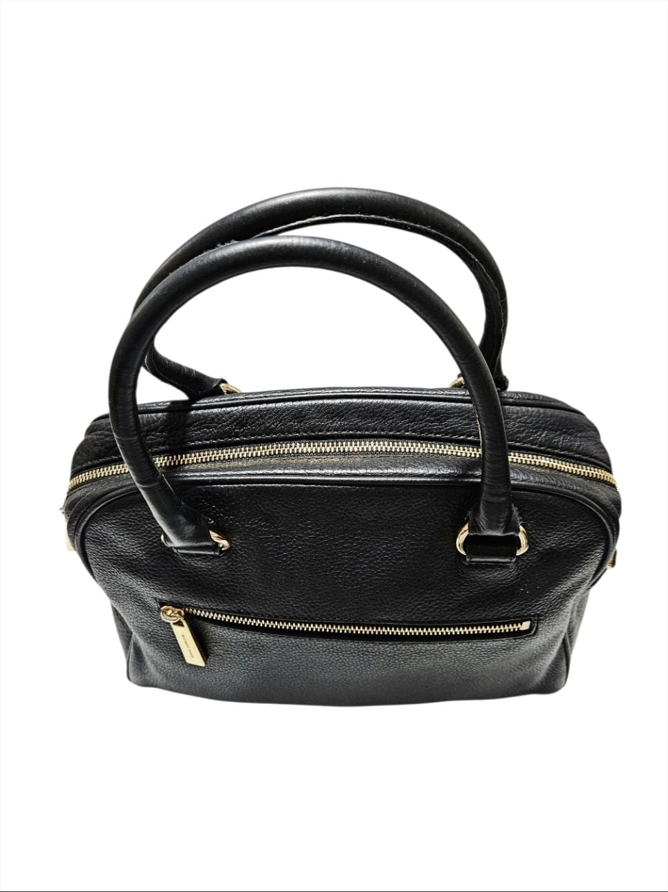 Michael Kors Handbag Pebbled Leather Black Satchel Bag / Purse 3