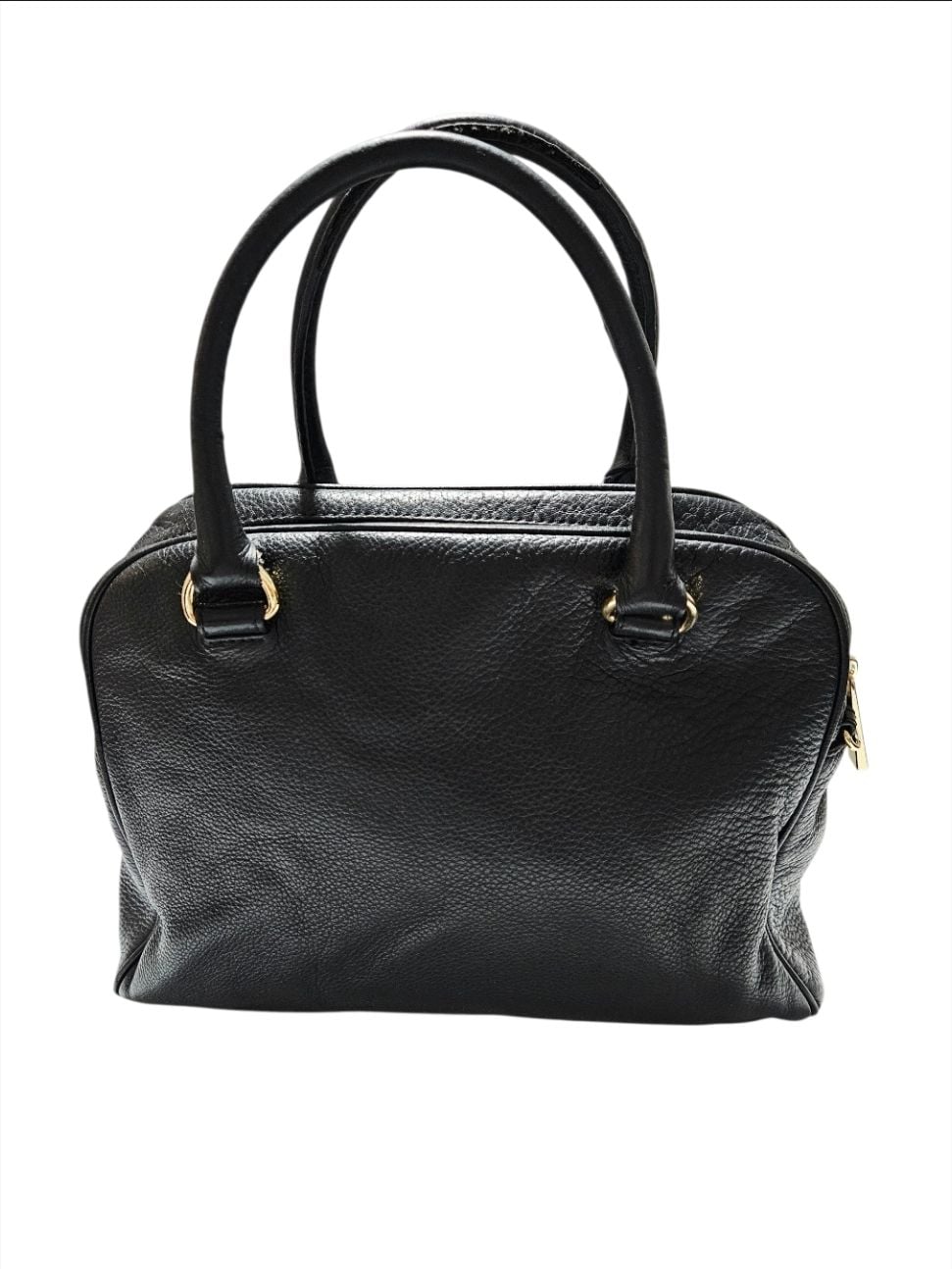 Michael Kors Handbag Pebbled Leather Black Satchel Bag / Purse 9