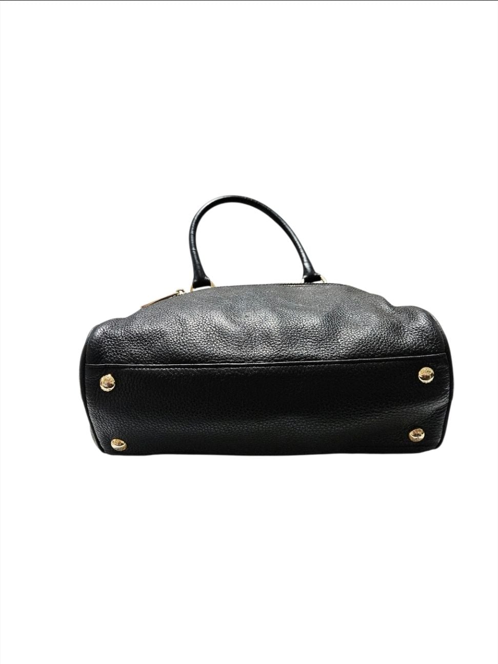 Michael Kors Handbag Pebbled Leather Black Satchel Bag / Purse 12