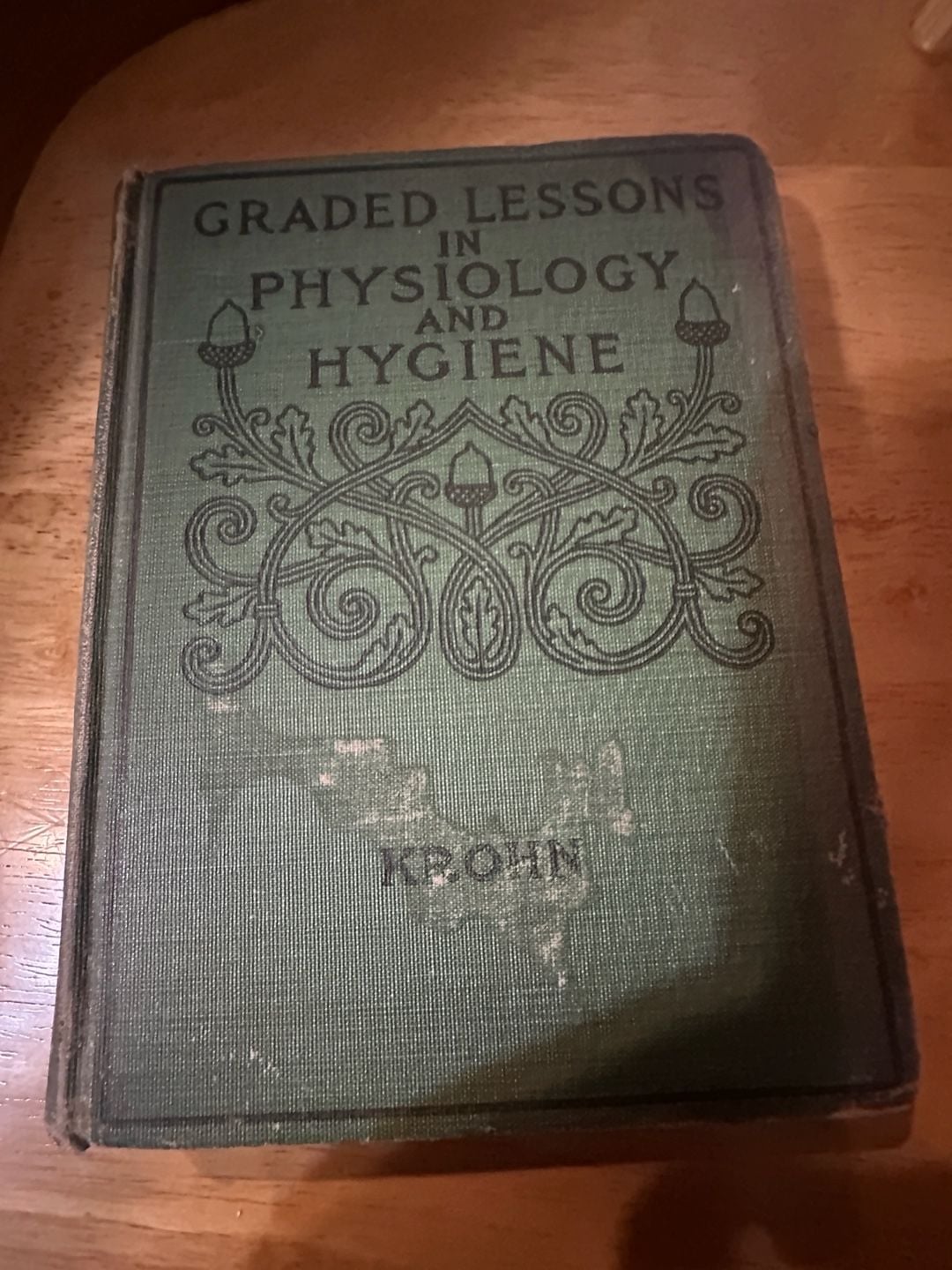 Vintage 1911 Graded Lessons in Physiology and Hygiene Book Krohn Medical 1
