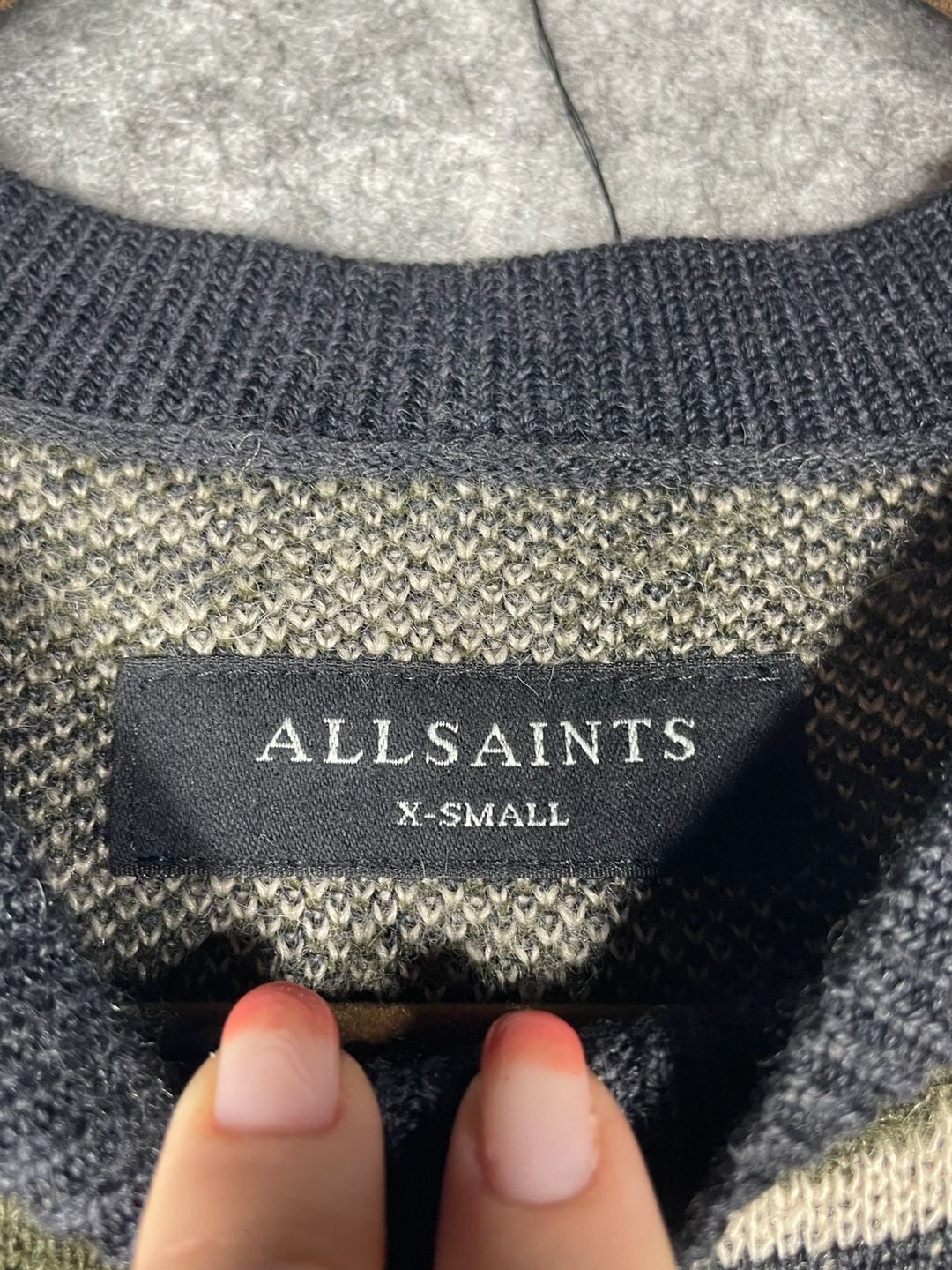 AllSaints Kamo Crewneck Jumper Wool Blend Size XS 11