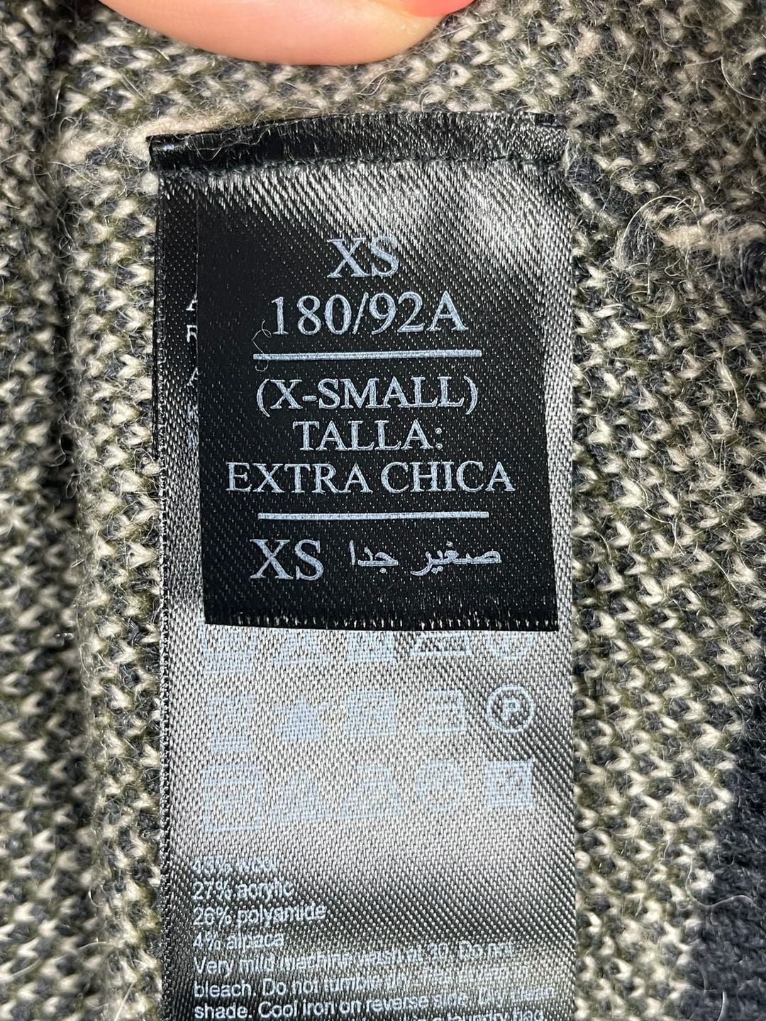 AllSaints Kamo Crewneck Jumper Wool Blend Size XS 12