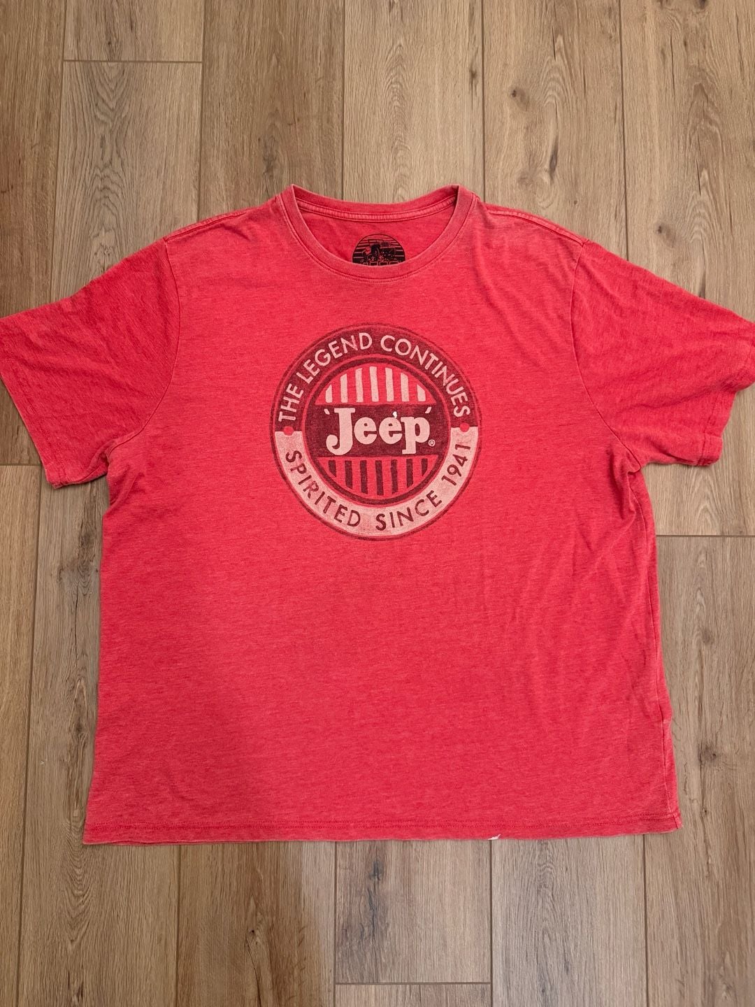Jeep By Lucky Brand T-Shirt Size 2XL Red Graphic Tee 2