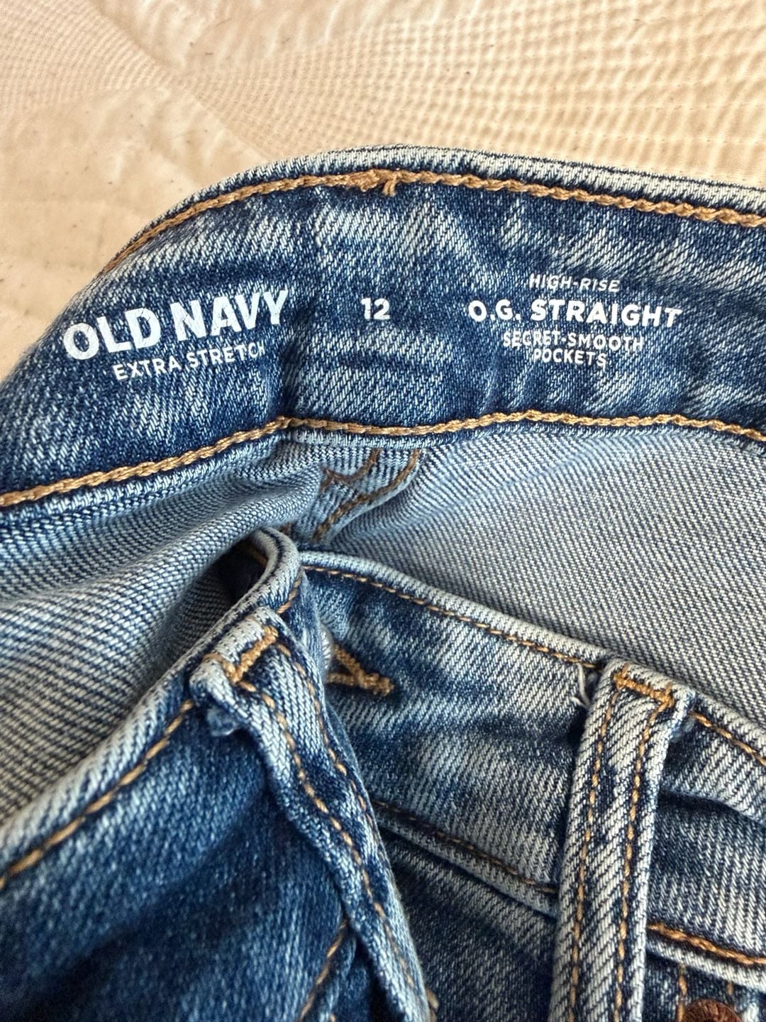 Old Navy O.G. Straight Jeans Size 12 Blue 6