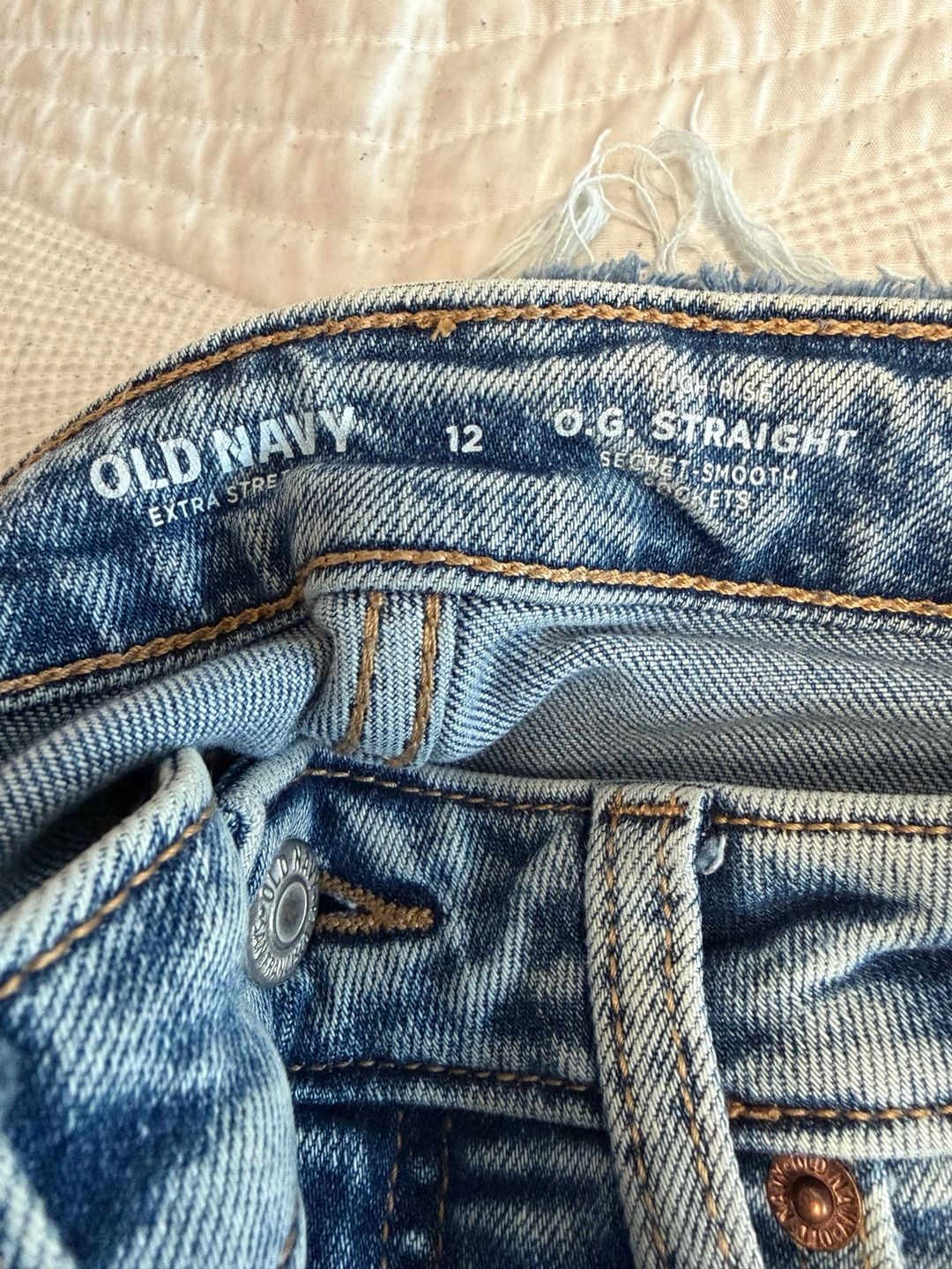 Old Navy O.G. Straight Jeans Size 12 Blue 7