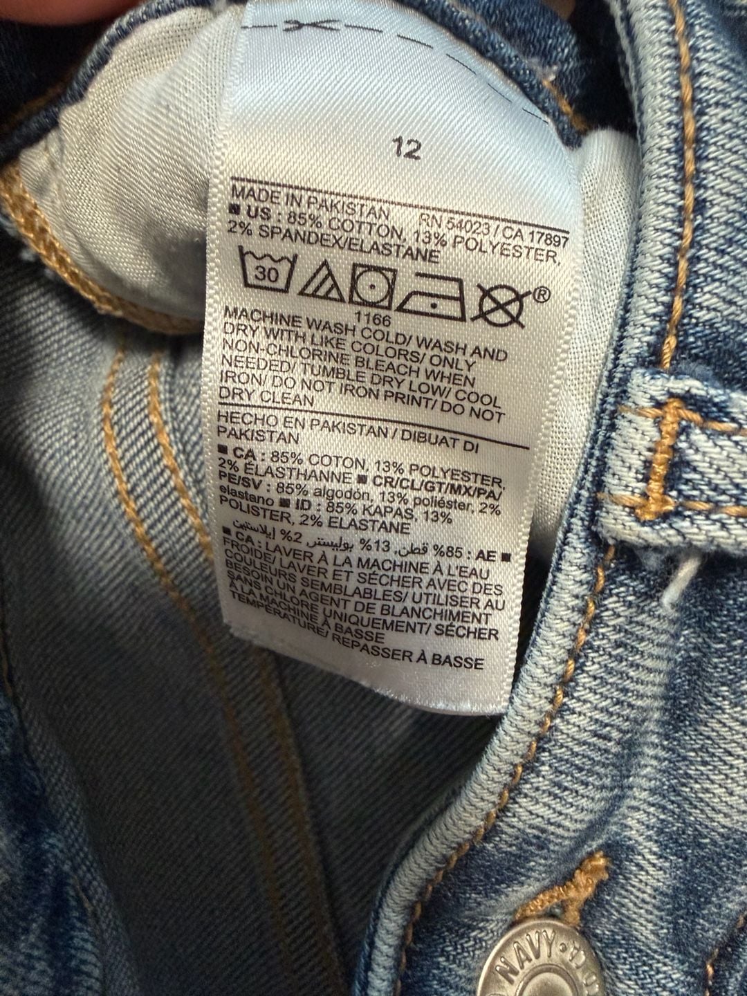 Old Navy O.G. Straight Jeans Size 12 Blue 9