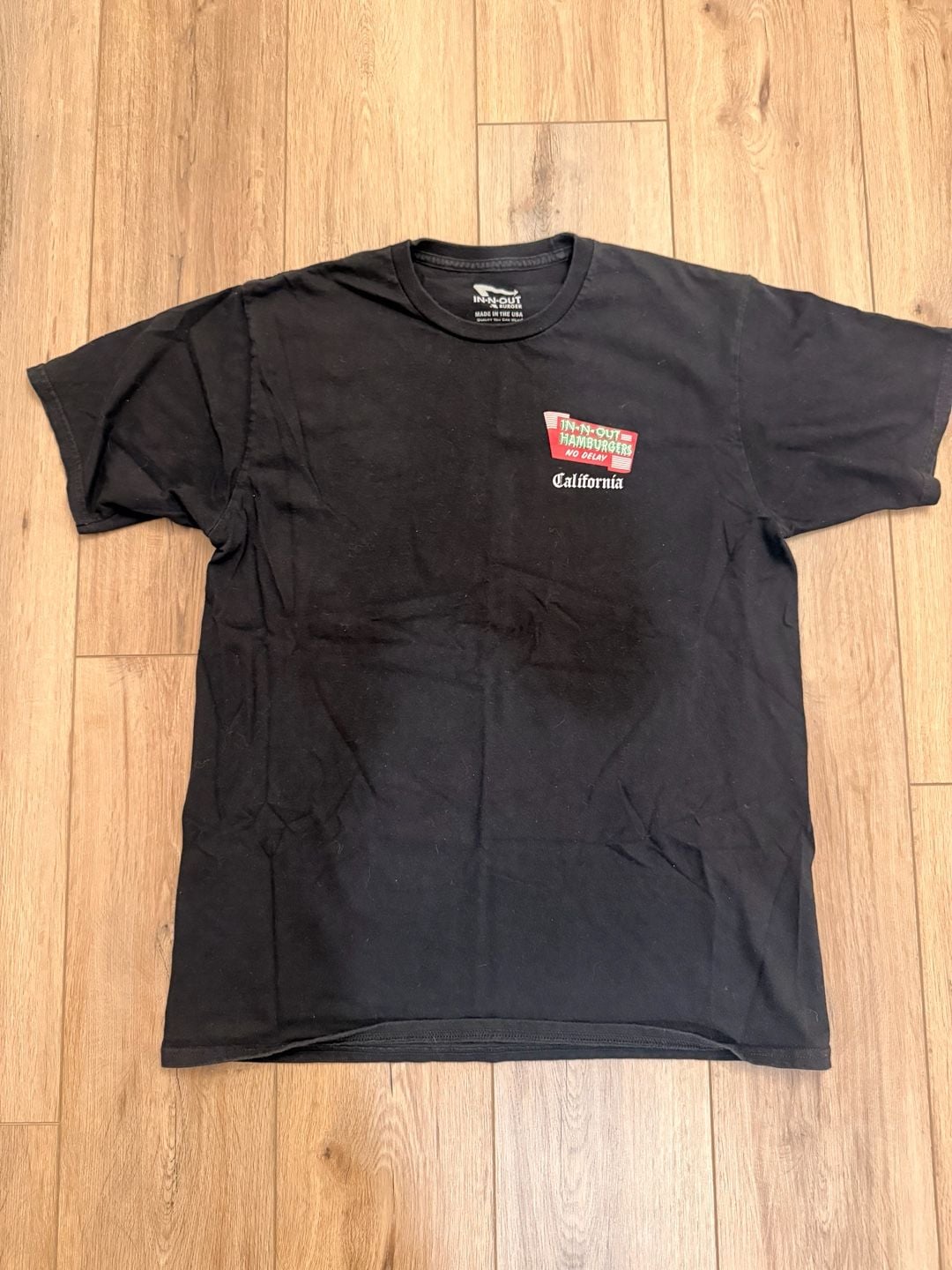 In-N-Out Burger California Graphic Tee Black Short Sleeve T-Shirt 2