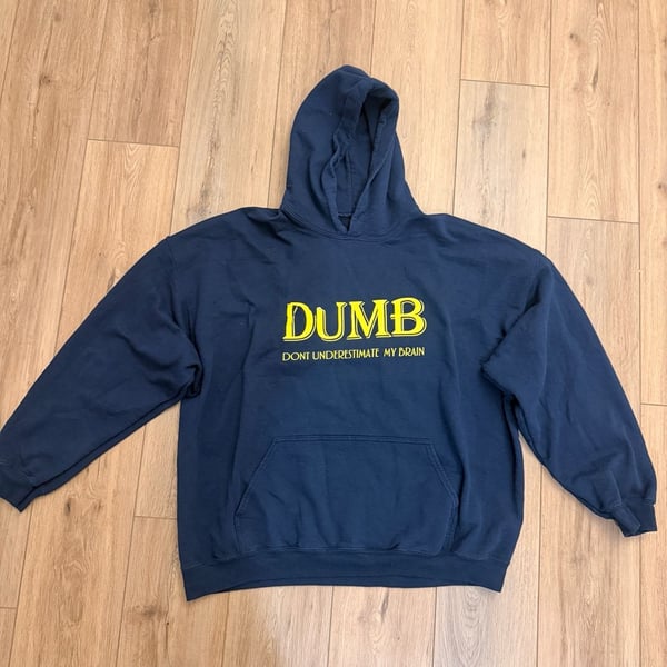 Kings of NY Dumb Dont Underestimate My Brain Navy Hoodie