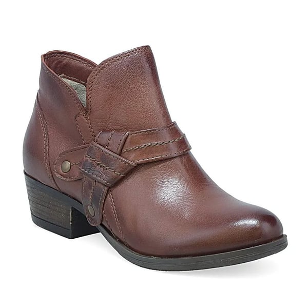 Miz Mooz Leather Ankle Boots Bennet Chestnut EU41 US9.5-10