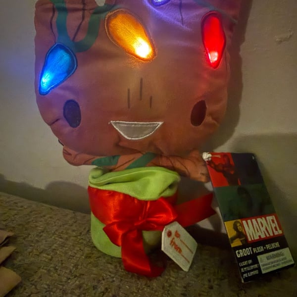Disney Marvel Groot Christmas Light Up Plush Toy