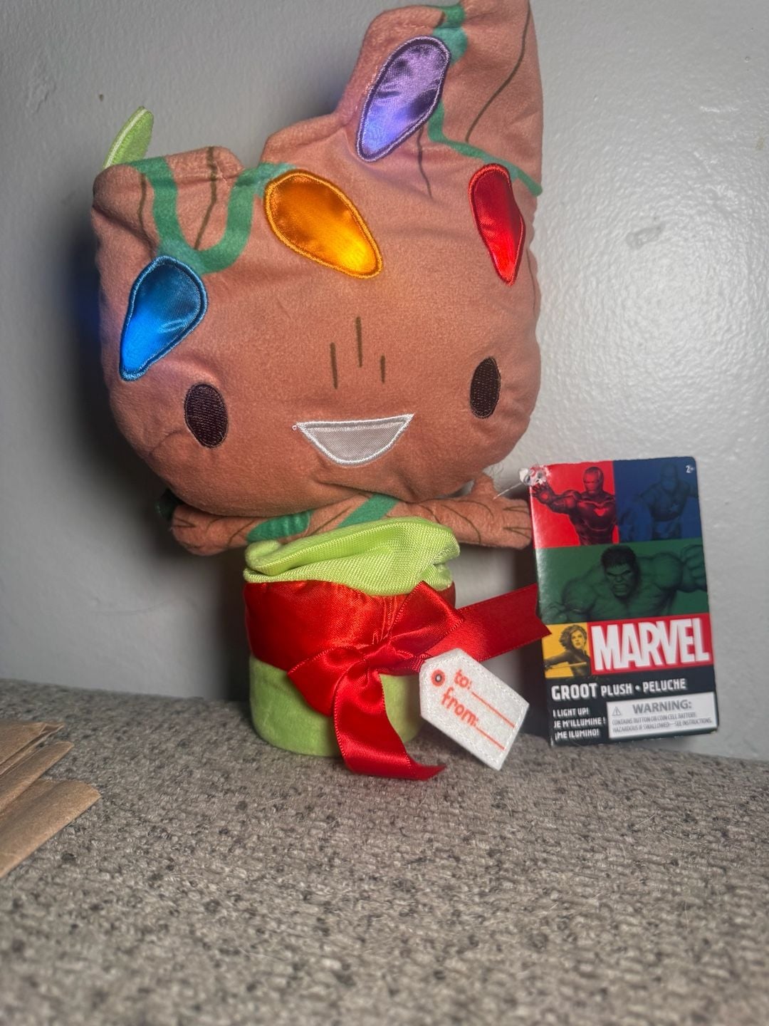 Disney Marvel Groot Christmas Light Up Plush Toy 2