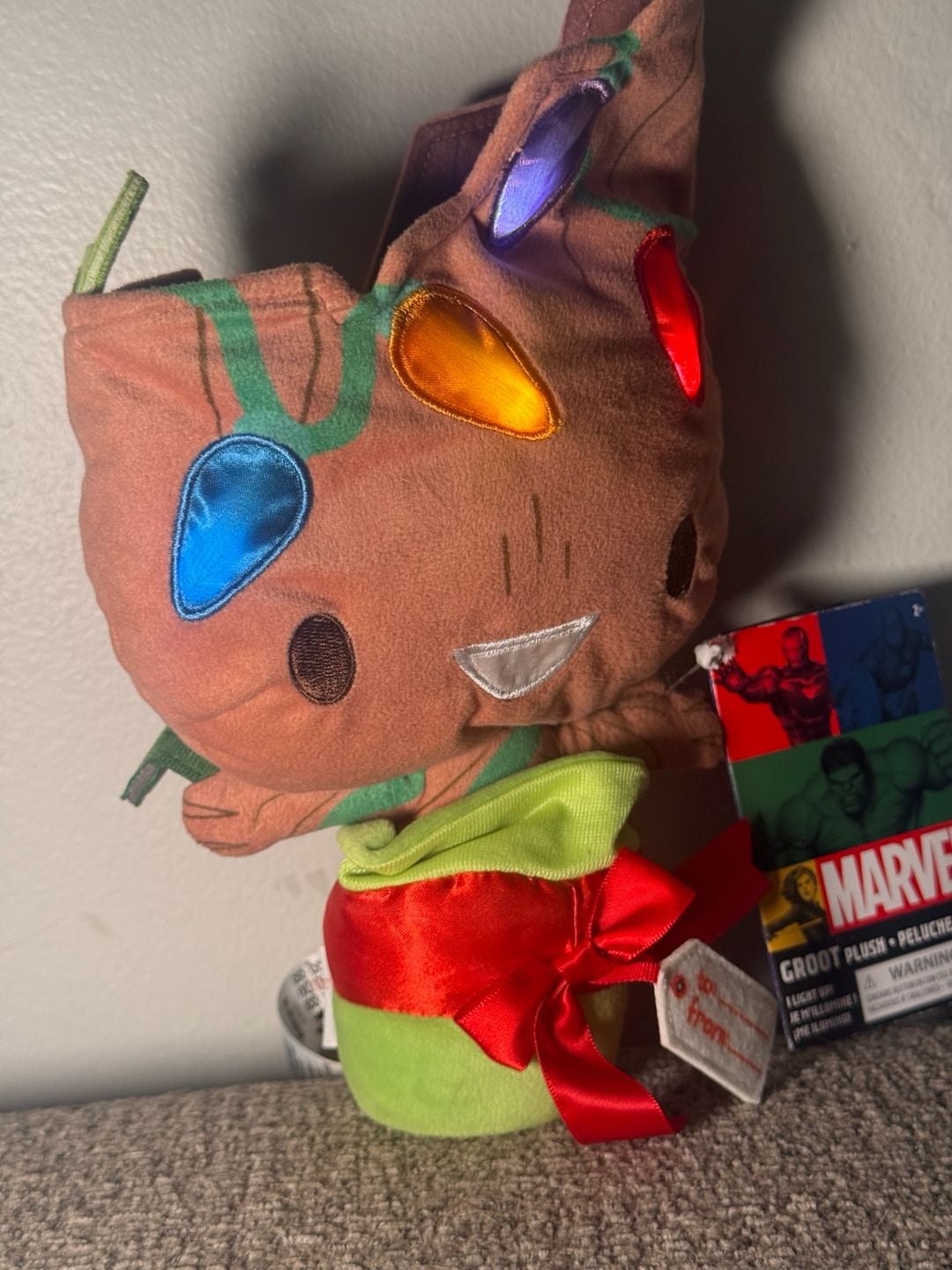 Disney Marvel Groot Christmas Light Up Plush Toy 3