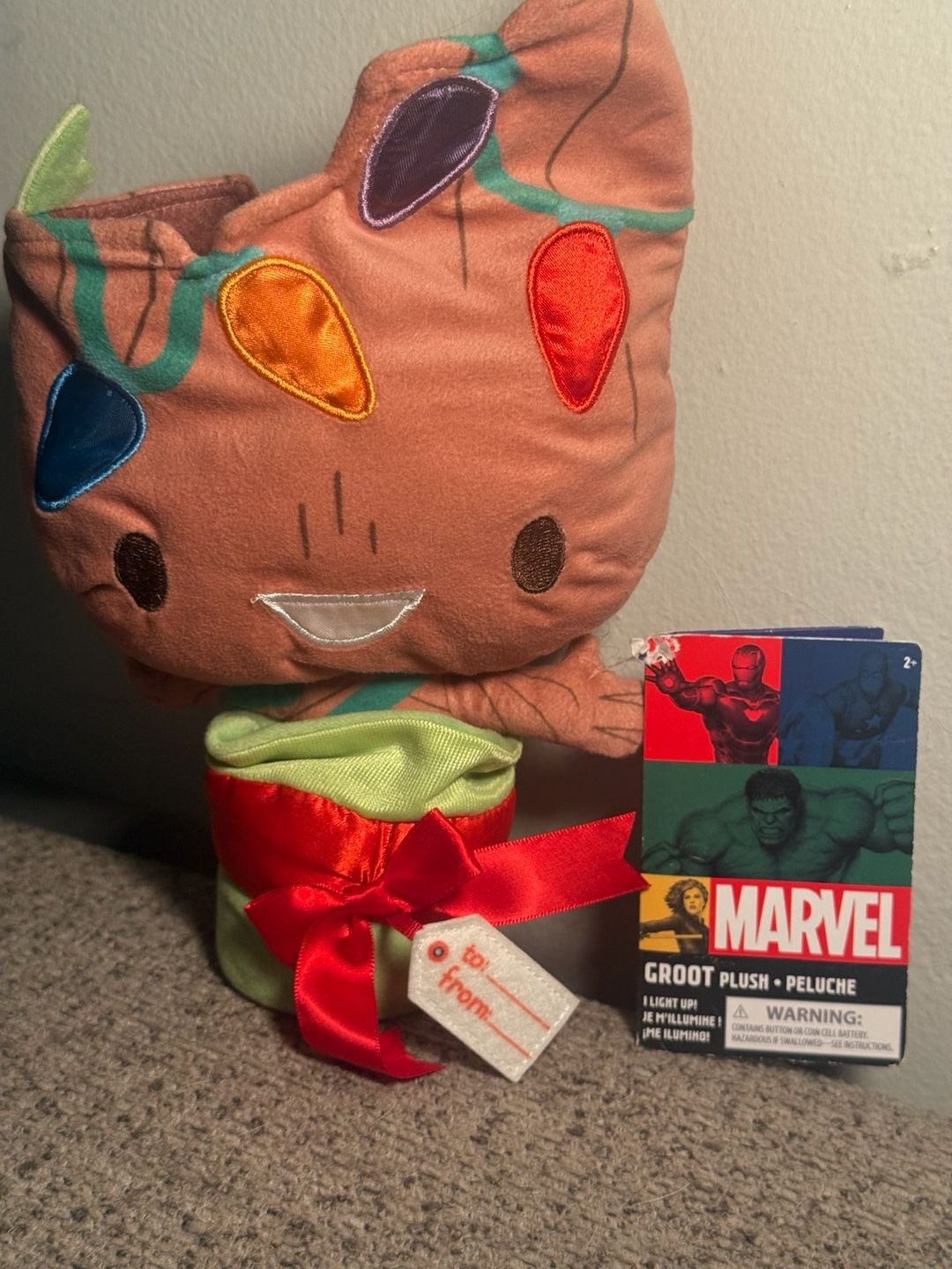 Disney Marvel Groot Christmas Light Up Plush Toy 6